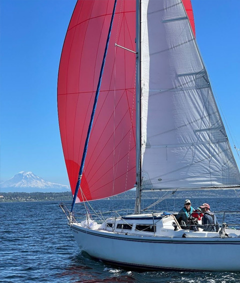 Catalina sailing and Mt Ranier